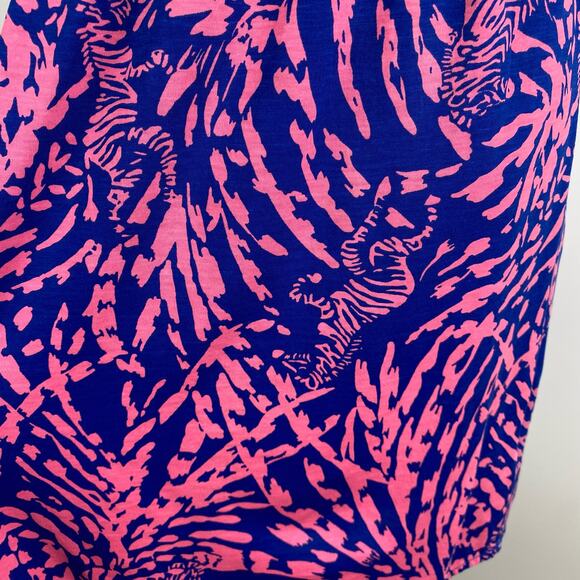 Lilly Pulitzer Windsor Strapless Mini Dress Pink Blue Pima Cotton Womens Sz XS - Picture 11 of 11